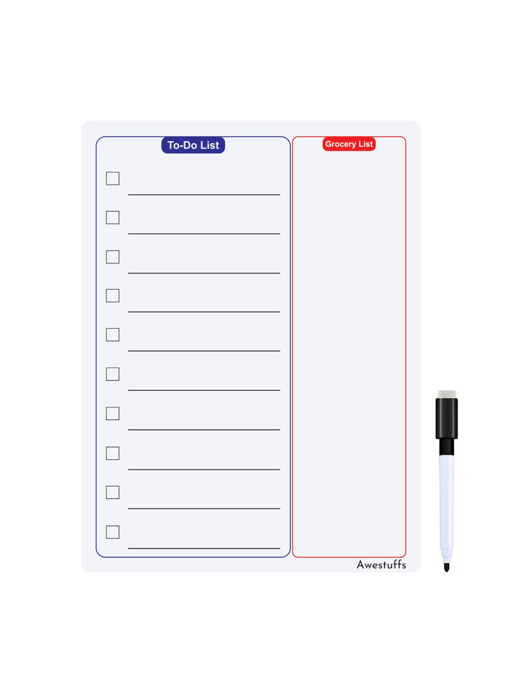 Awestuffs Activity Tracker To Do List Notepad Grocery List Planner Reusable [12 X 9 Inch]-image-3