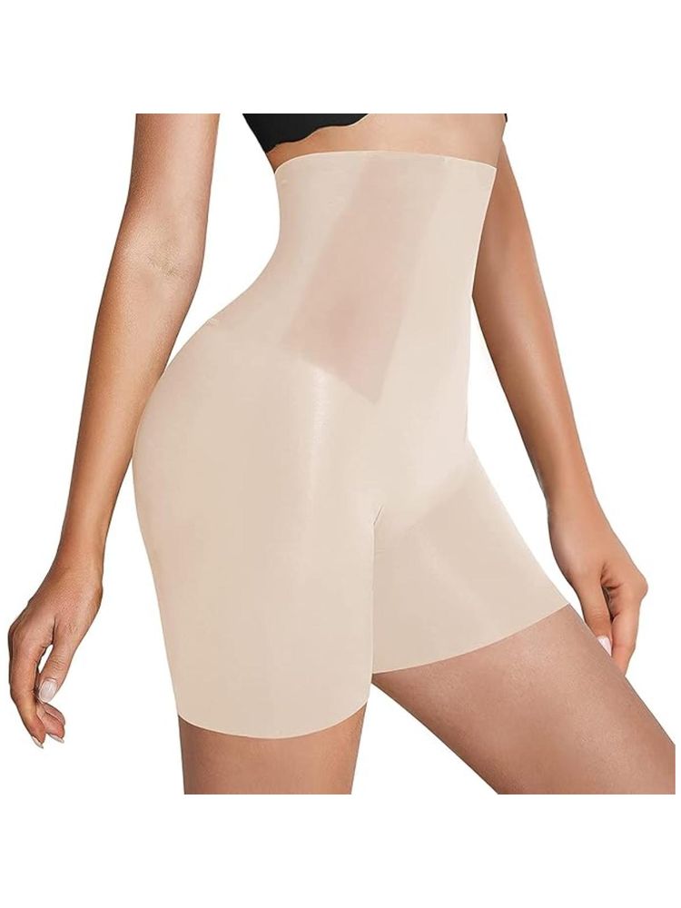 BRACHY Women Beige Solid Tummy Tucker and Thigh Shaper
