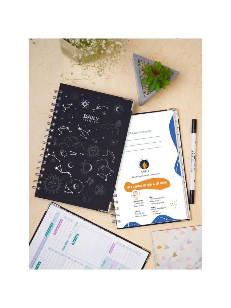Doodle Collection Doodle Zodiac Cancer A5 Daily Planner-picture-15