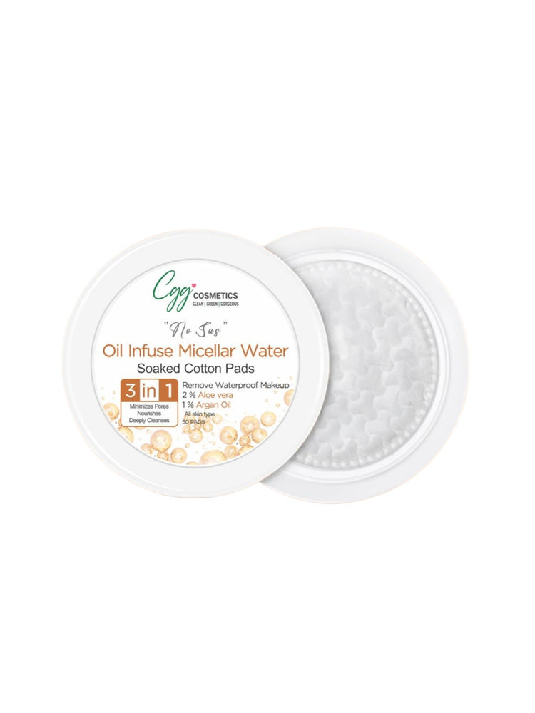CGG Cosmetics no sus Oil Infuse micellar water soaked cotton pads Makeup Remover-picture-11