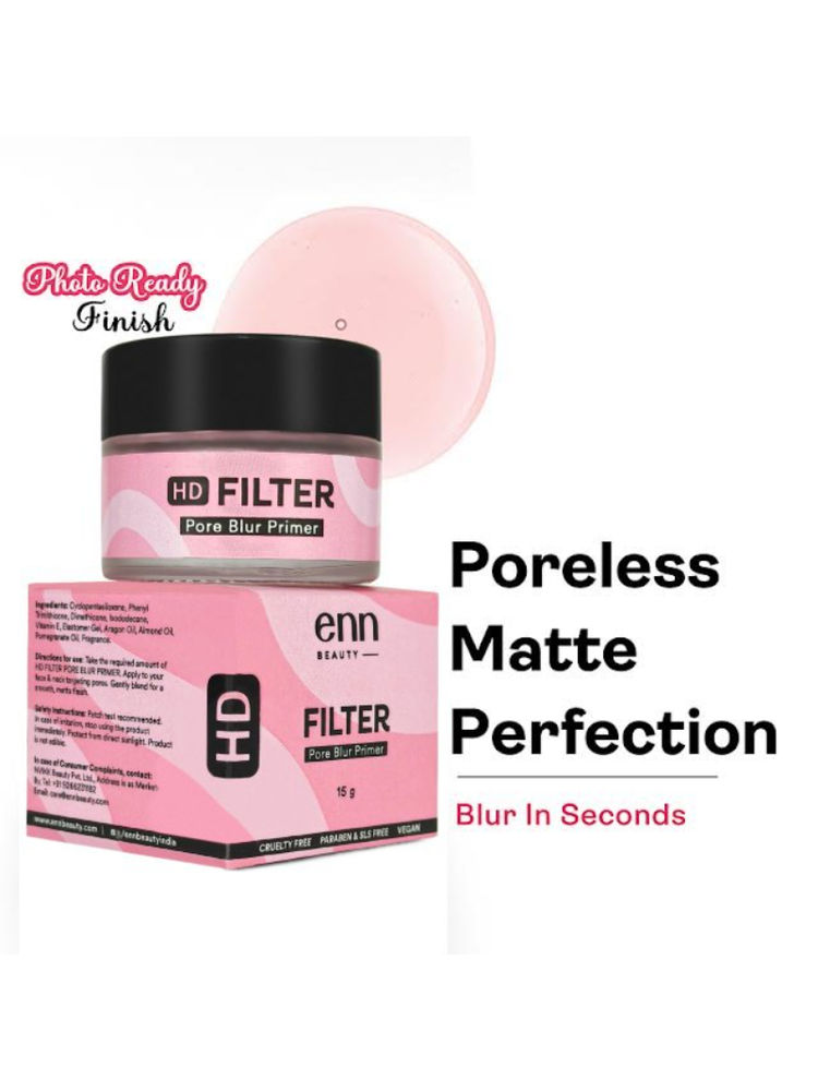 ENN HD Filter Face Primer - Mattifying, Pore Blur, Smoothing & Flawless Finish, All Skin Types-image-28
