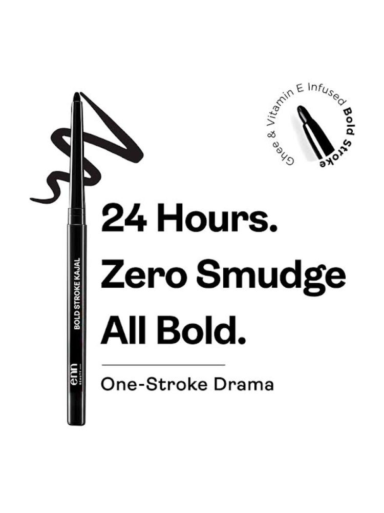 ENN Bold Stroke Kajal - 24H Waterproof, Smudge-Proof & Long-Lasting, Intense Black-picture-11