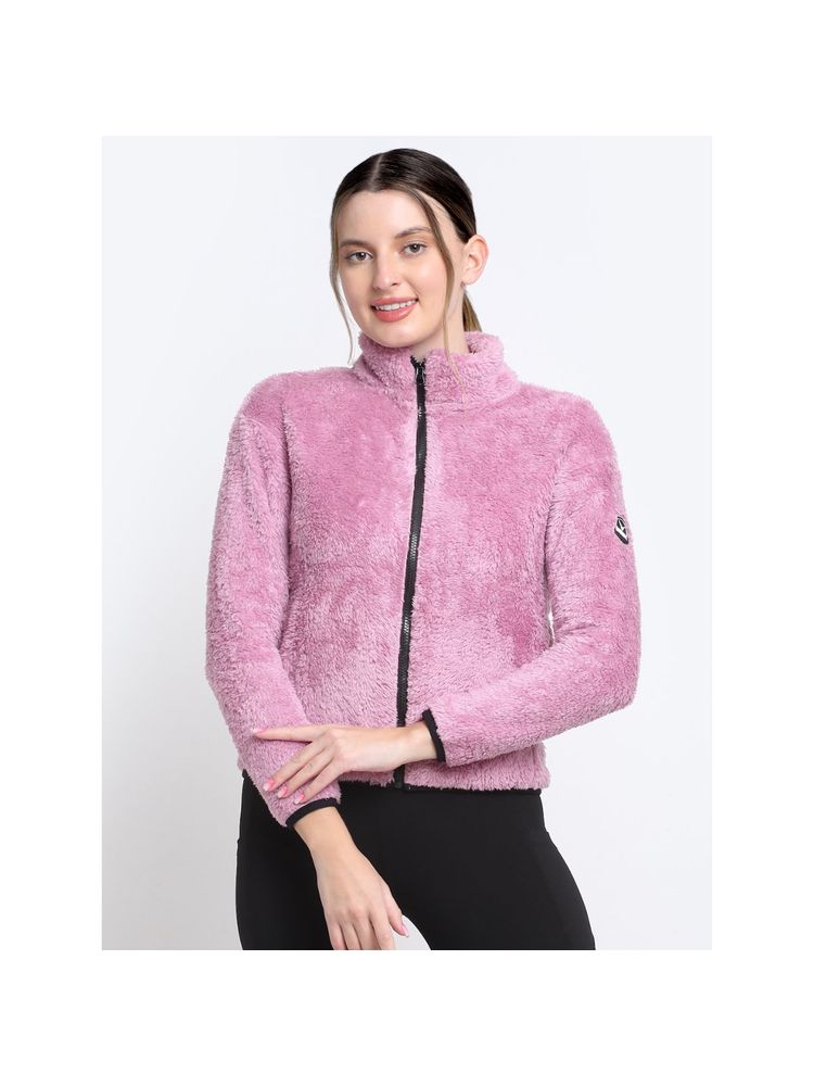 INVINCIBLE Pink Womens Double Sherpa Jacket-picture-20