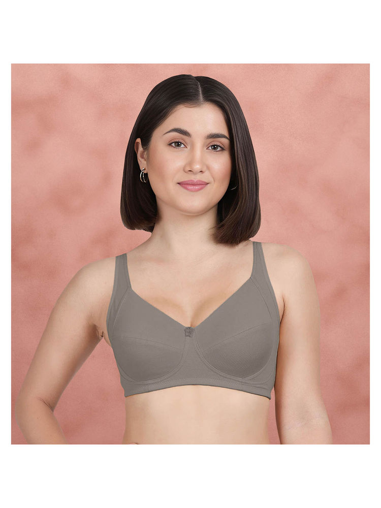 Shyaway Susie By Stormfront Grey Non Padded Everyday Side Support Bra-picture-22
