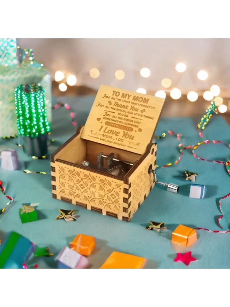 Awestuffs To My Mom Hand Crank Music Box-picture-27