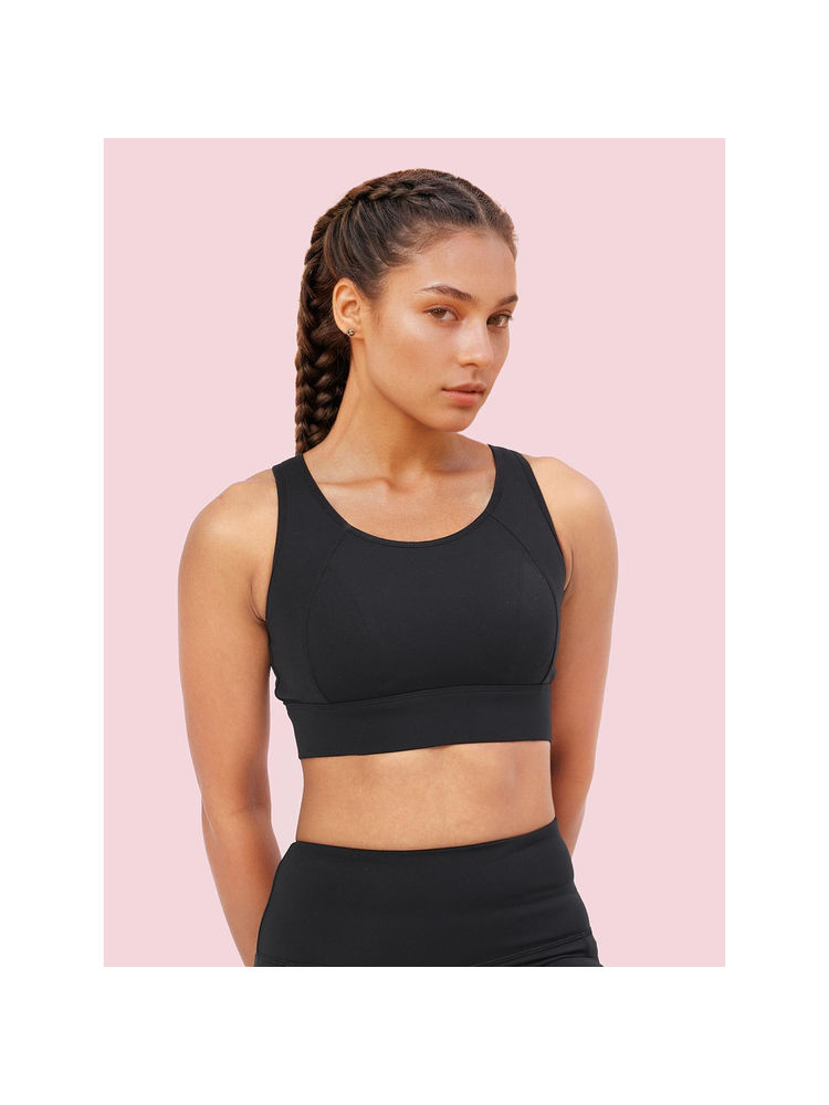 Enamor A205 Womens Quick Dry Sports Bra Black-picture-11
