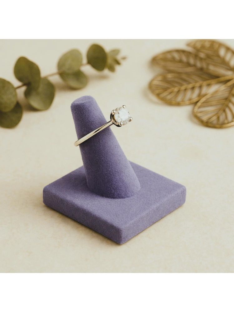 La Trove Premium Purple Velvet Rings Organizer Display Holder-image-28