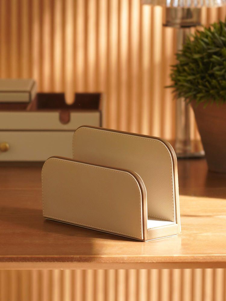 Pure Home + Living Beige Faux Leather Envelope Holder-image-20