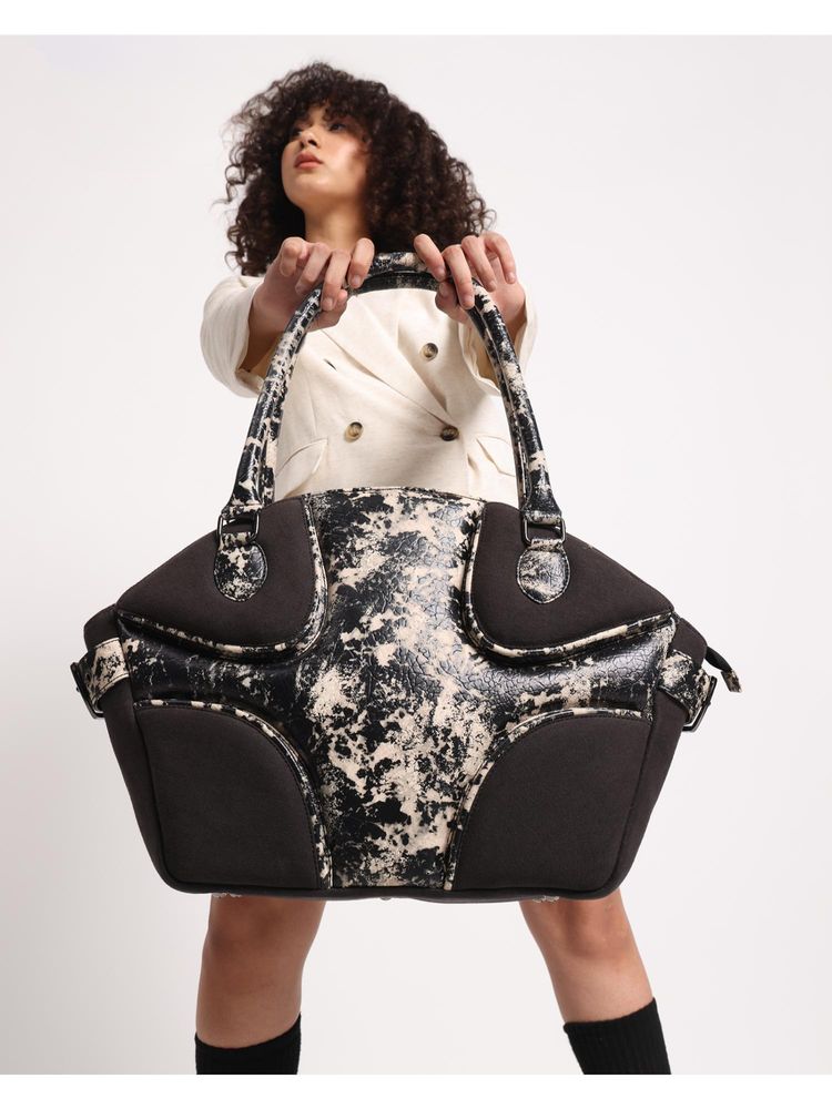 FETTI Muddled Hand Handbag - Rusted Grain (L)-picture-12