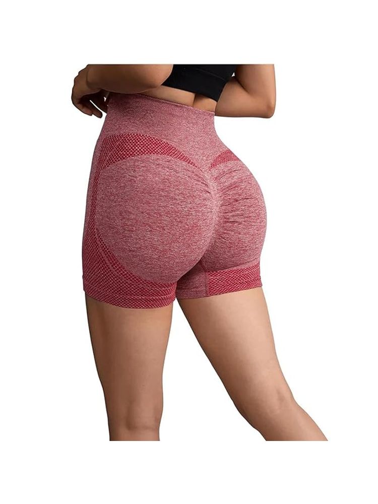 BRACHY Yoga Shorts Spandex Shapewear High Waisted Booty Scrunch Workout Shorts (M)-picture-6