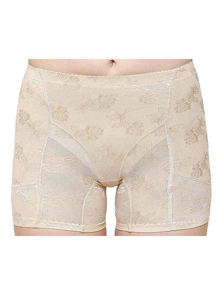 BRACHY Butt Lifter Padded Panty Shorts Butt Hip Enhancer Butt Shaper (Beige) (M)-picture-12
