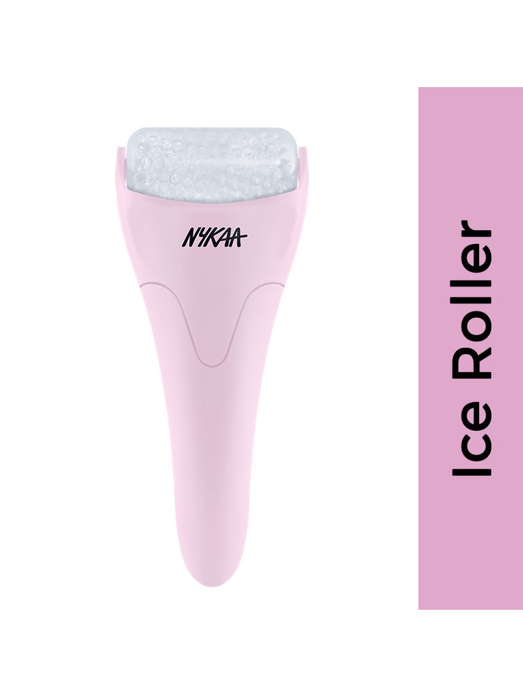 Nykaa Naturals Ice Roller - De-puffing, Face Toning & Cooling Massage Tool - Pink