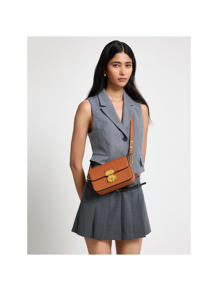 MIRAGGIO Brown Nicole Sling Bag