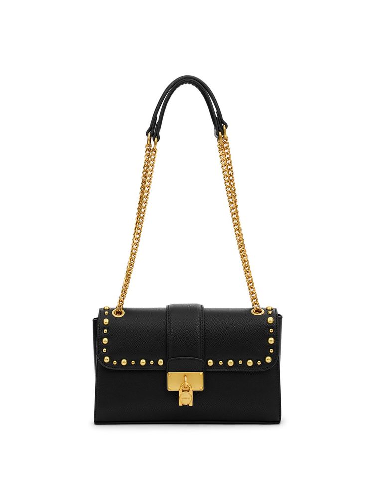 MIRAGGIO Alice Black Shoulder Bag With Adjustable Sling Strap-picture-11