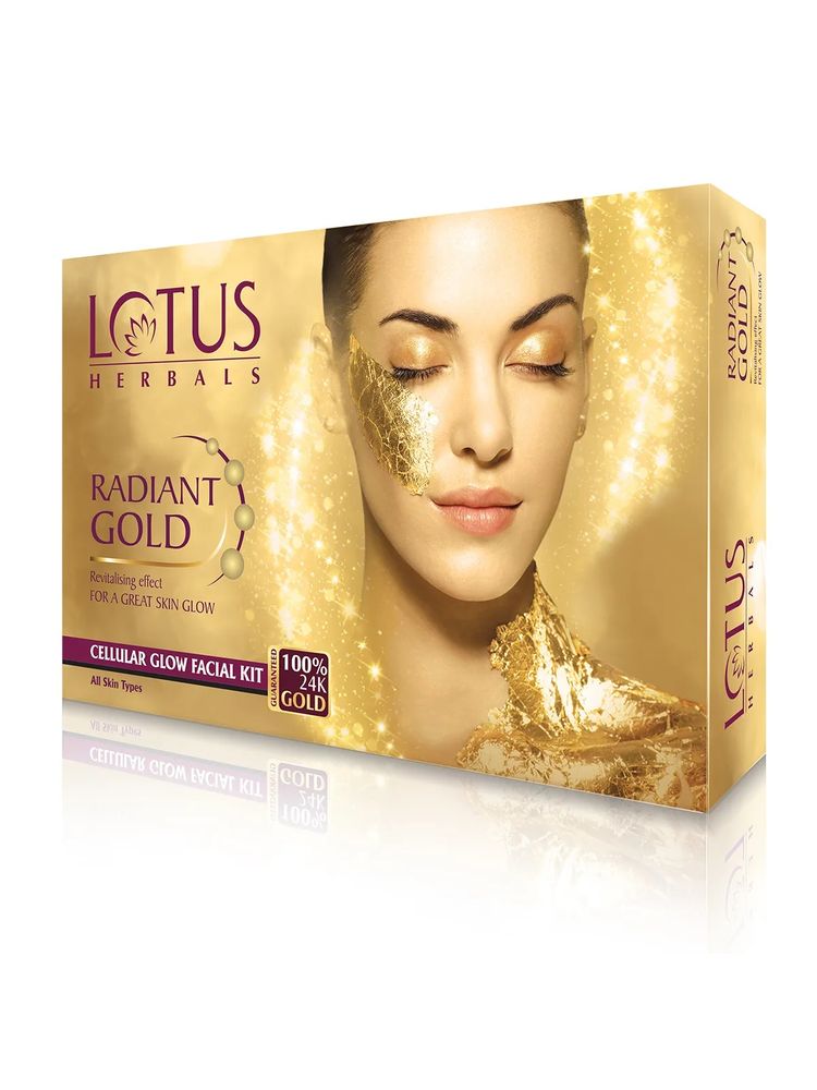 Lotus Herbals Radiant Gold Cellular Glow Facial Kit