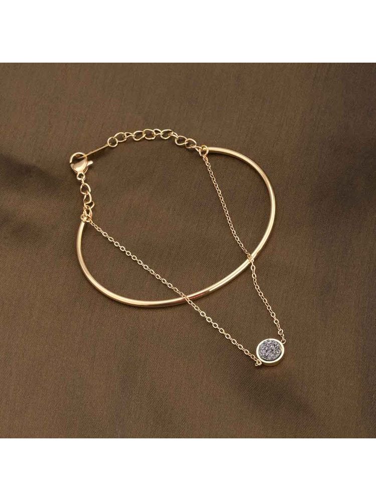 Palmonas Double Layer Stone Cuff Bracelet-picture-14