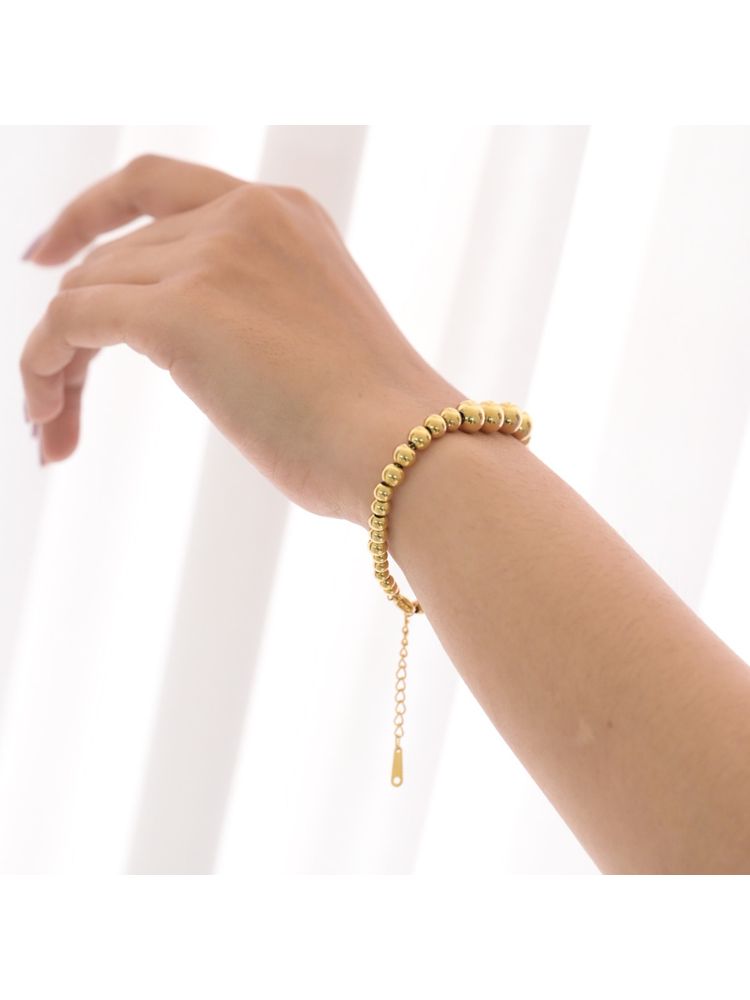 Palmonas Gold Beaded Bracelet-picture-21
