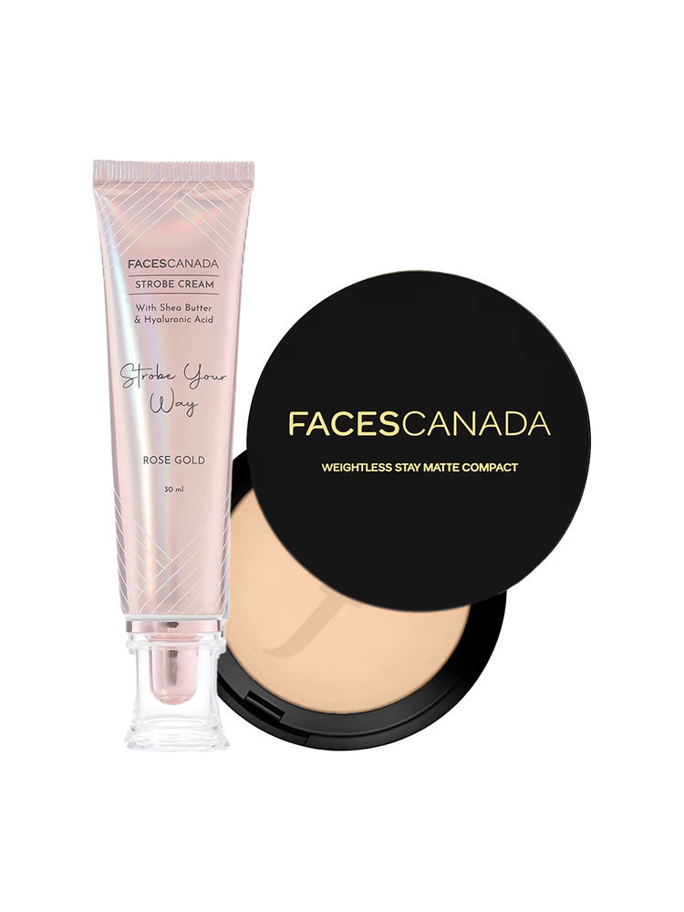 Faces Canada Set & Strobe Duo Weightless Compact Natural + Strobe Rose Gold-picture-43