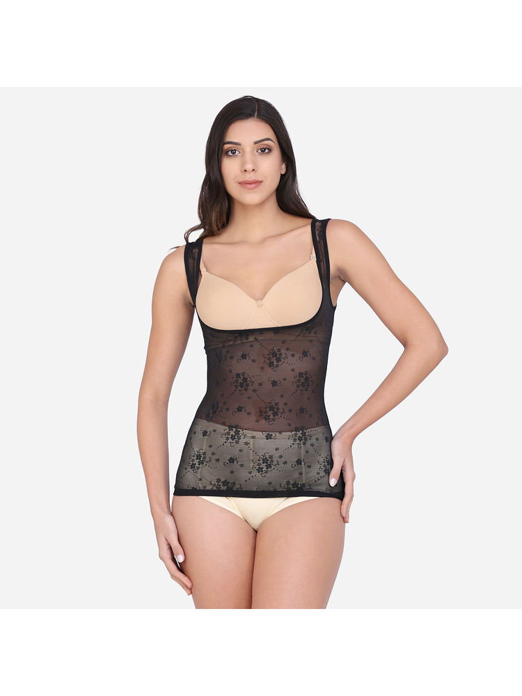 Da Intimo Net Camisole Shapewear - Black-picture-0