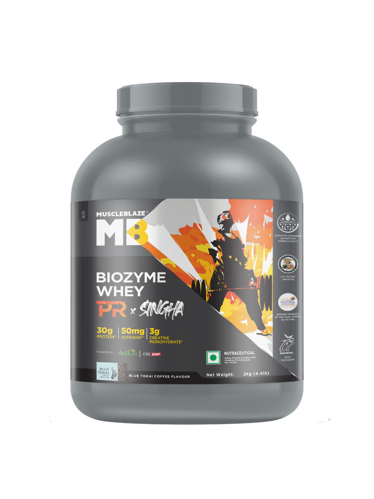 MuscleBlaze Biozyme Whey Protein Special Singha Edition - Blue Tokai Coffee-picture-13
