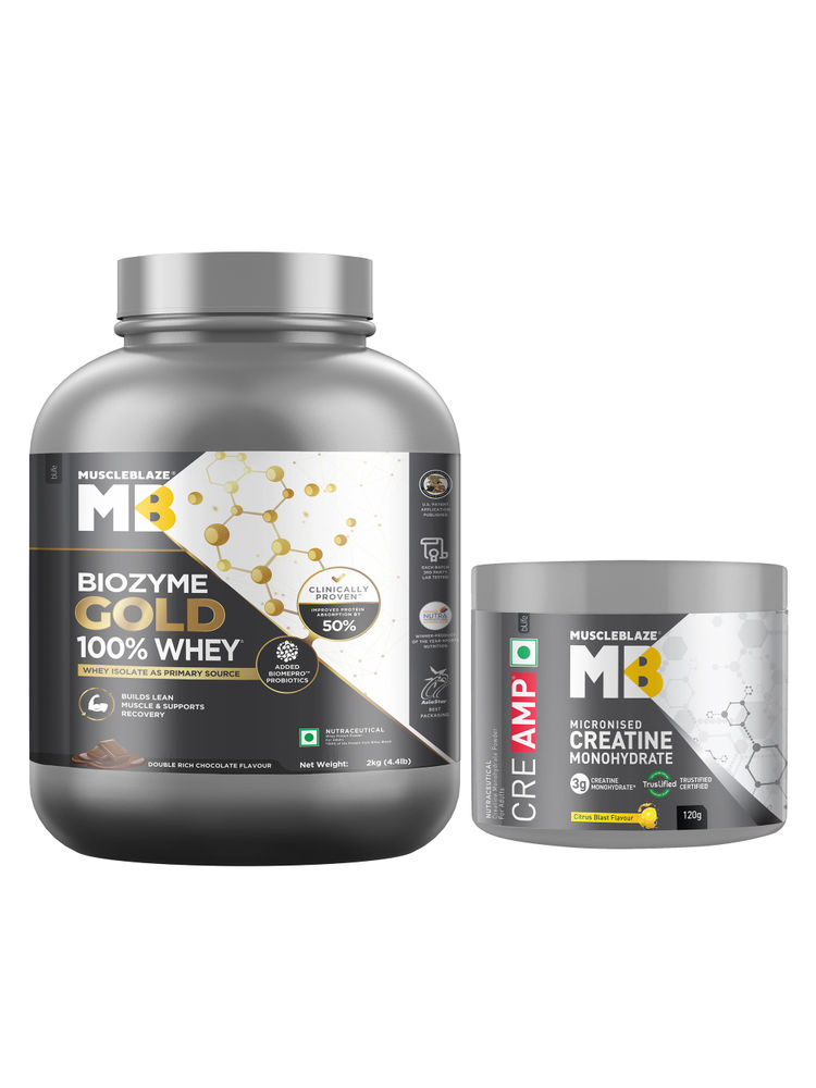 MuscleBlaze Biozyme Gold Whey Protein & Creatine Monohydrate - Double Rich Chocolate-picture-32