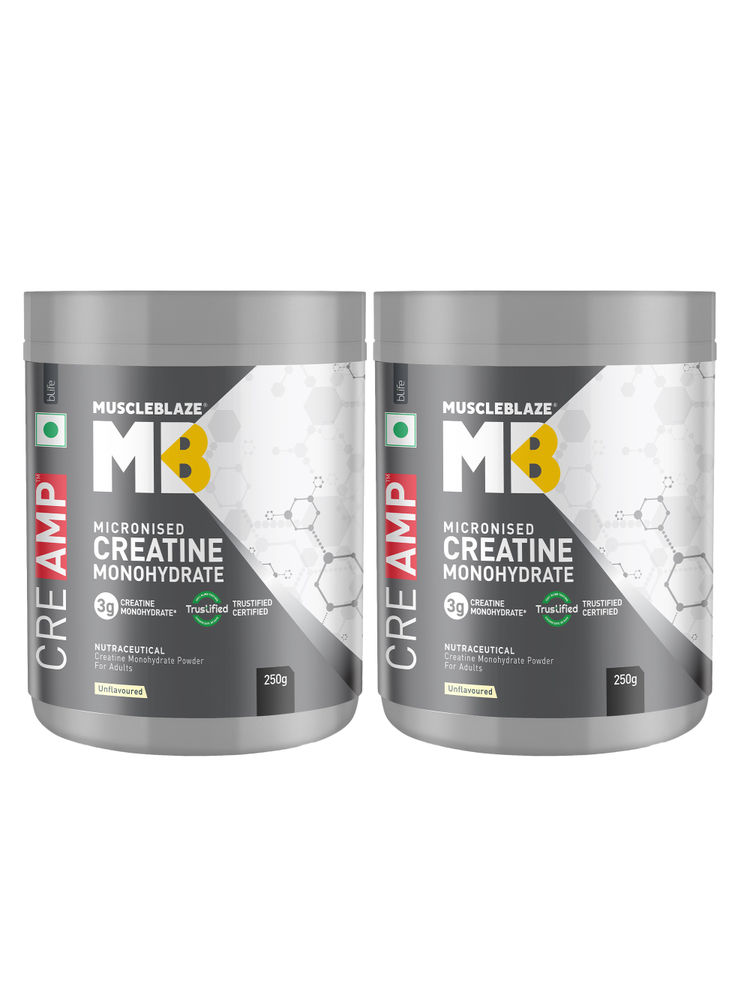 MuscleBlaze Micronised Creatine Monohydrate Pack Of 2