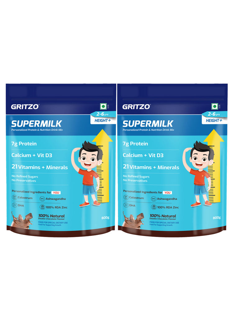 Gritzo Supermilk Height+ (2-6Y) Pack Of 2 - Double Chocolate-image-9