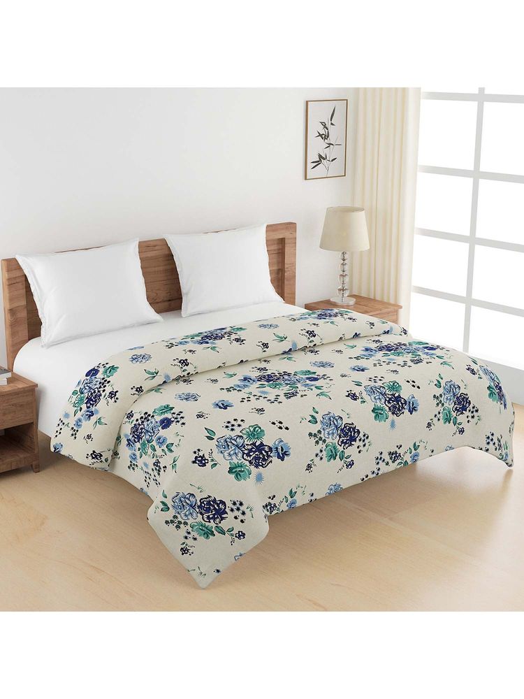 Swayam Pure Cotton Double Bed Ac Comforter-Blue-image-10