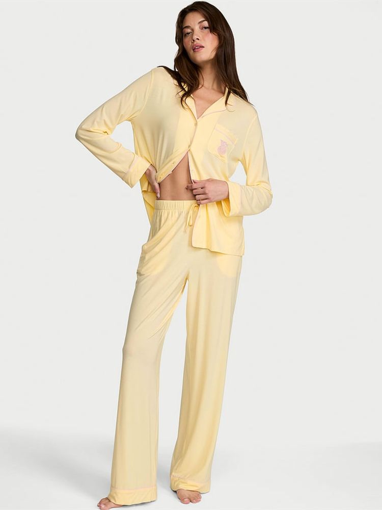 Victoria's Secret SoSoft Modal Shirt with Long Pyjama-image-32