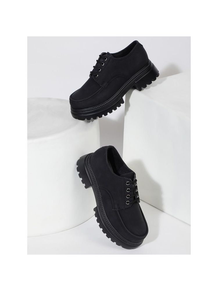 VALIOSAA Black Casual Lace Up Casual Boots-picture-15