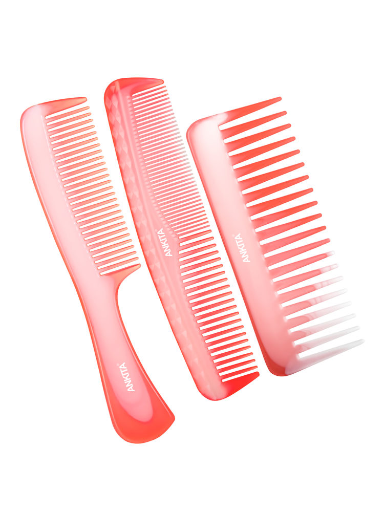 Ankita Hair Comb Set of 3|Hair Styling Comb - 3in1 Set-image-46
