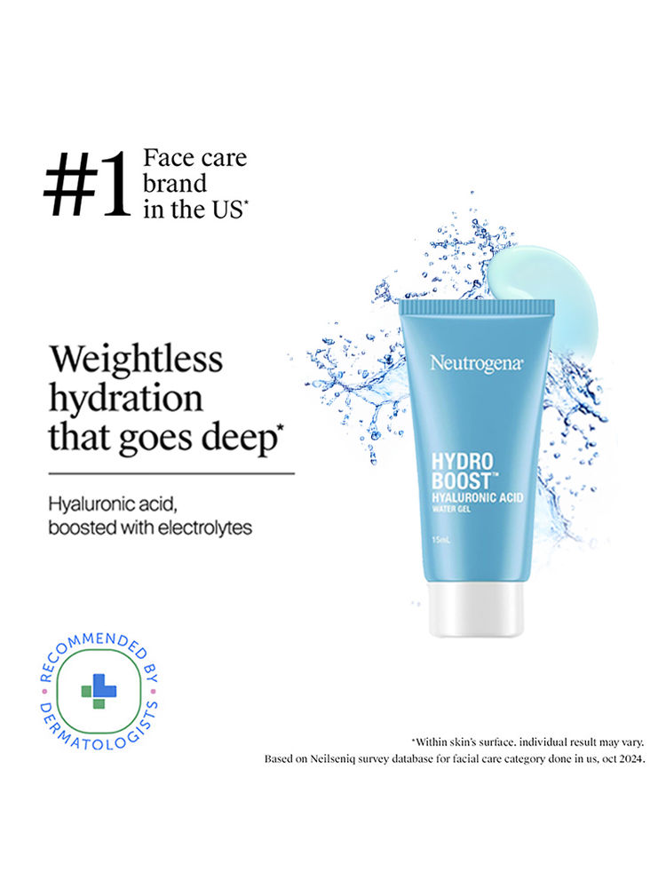 Neutrogena Hydro Boost Hyaluronic Acid Water Gel Light Face Moisturizer For Normal, Dry & Oily Skin