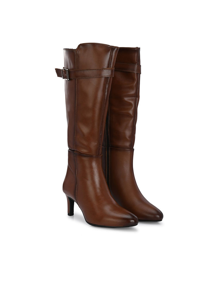 Delize Womens Tan Solid Ankle Casual Boots-picture-23