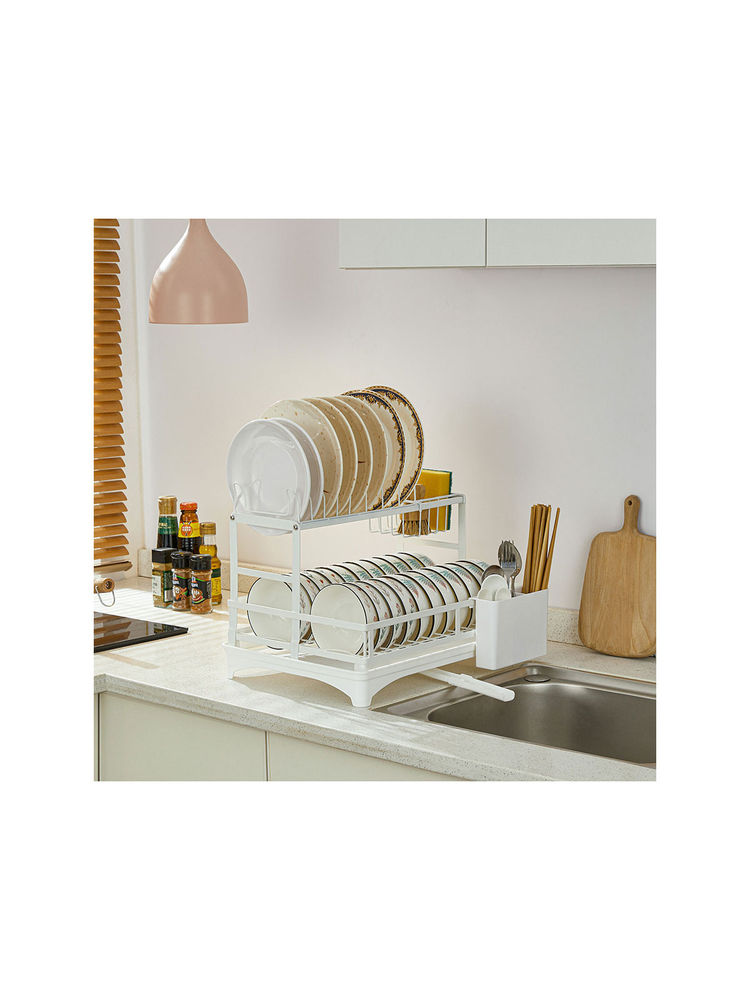 ARHAT ORGANIZERS White 2-Tier Dish Rack-picture-10
