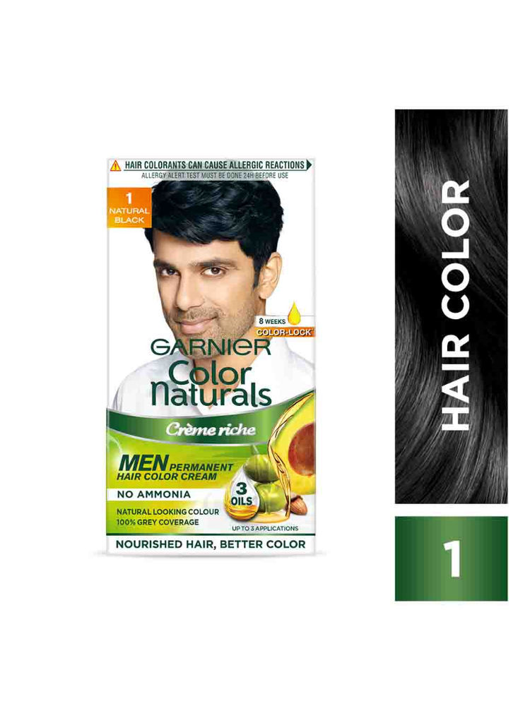 Garnier Hair Colouring Creme,Long-lasting,Smoothness & Shine,Color Naturals Men