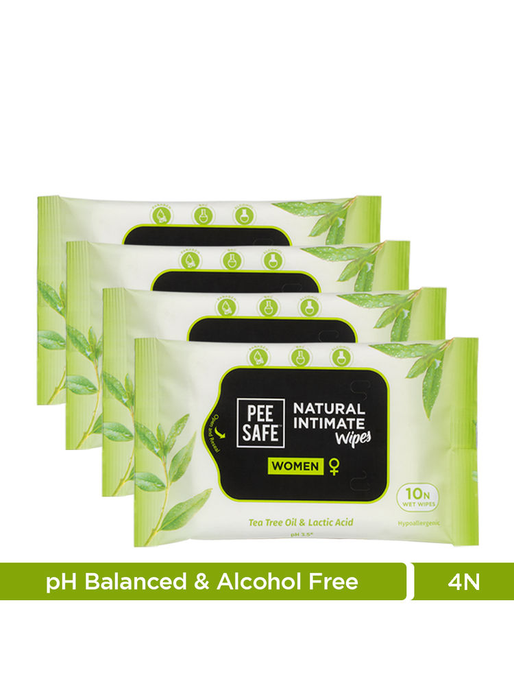 Pee Safe Intimate Wipes For Women-Skin Friendly, Alchol Free & Ph Balanced (Pack of 4)-picture-18