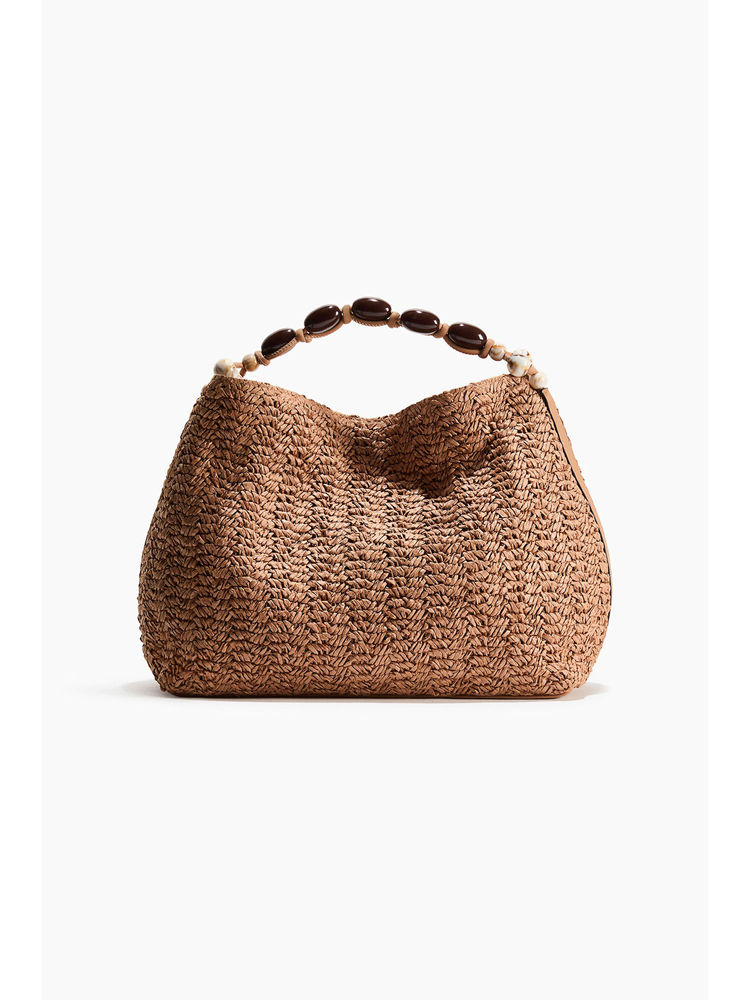 H&M Women Beige Straw Shoulder Bag-picture-43