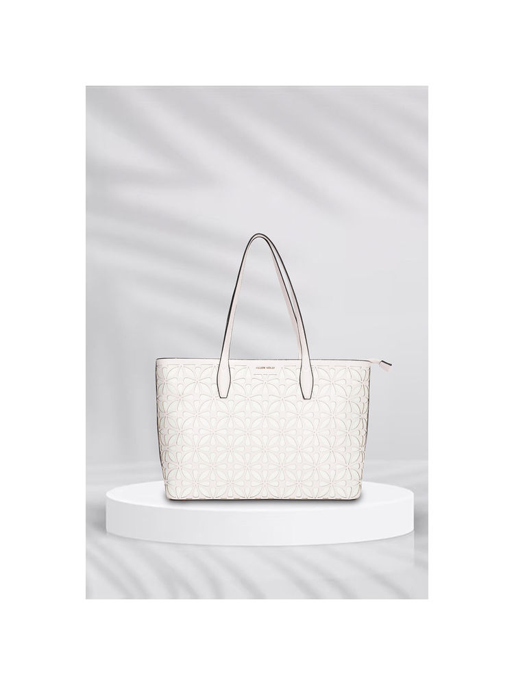 Allen Solly Women Casual Printed White Handbag-picture-14