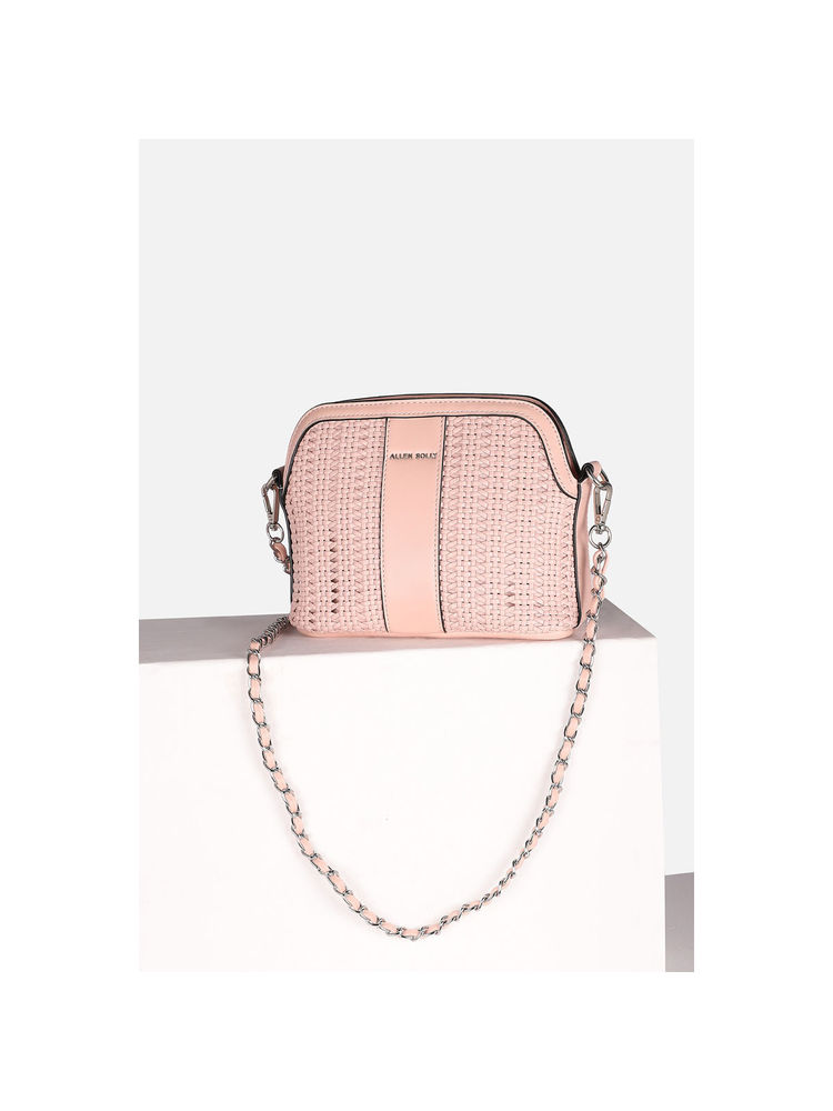 Allen Solly Women Casual Solid Pink Sling Bag-picture-17