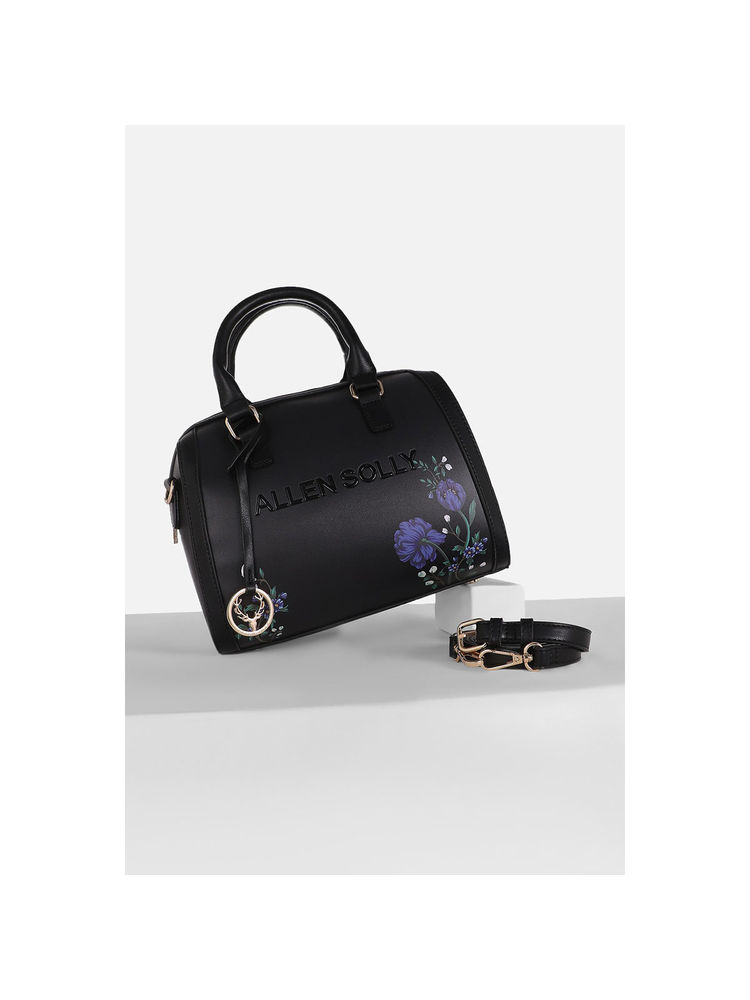 Allen Solly Women Casual Printed Black Handbag with Detachable Strap-picture-25