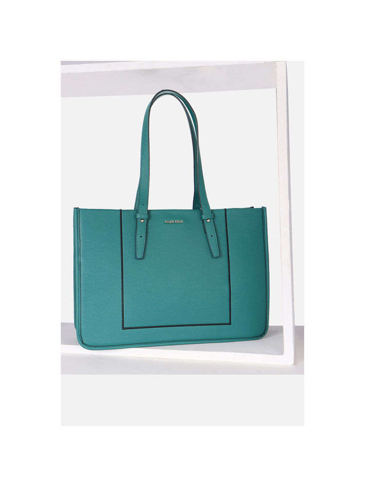 Allen Solly Women Formal Textured Green Handbag-image-42