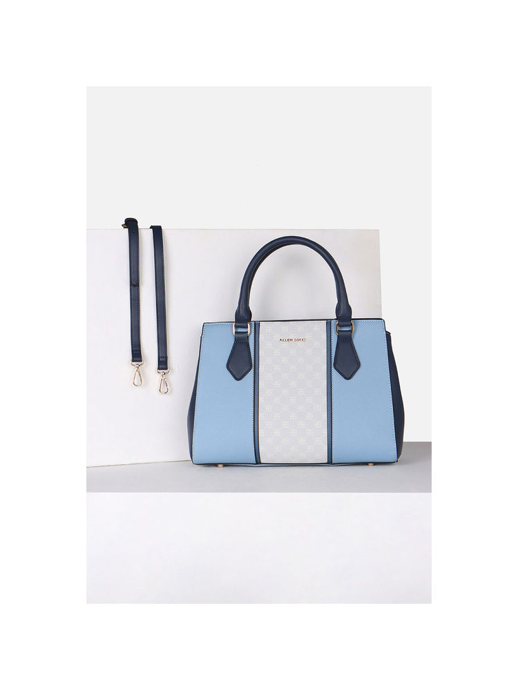 Allen Solly Women Casual Colorblock Blue Handbag with Detachable Strap-picture-37