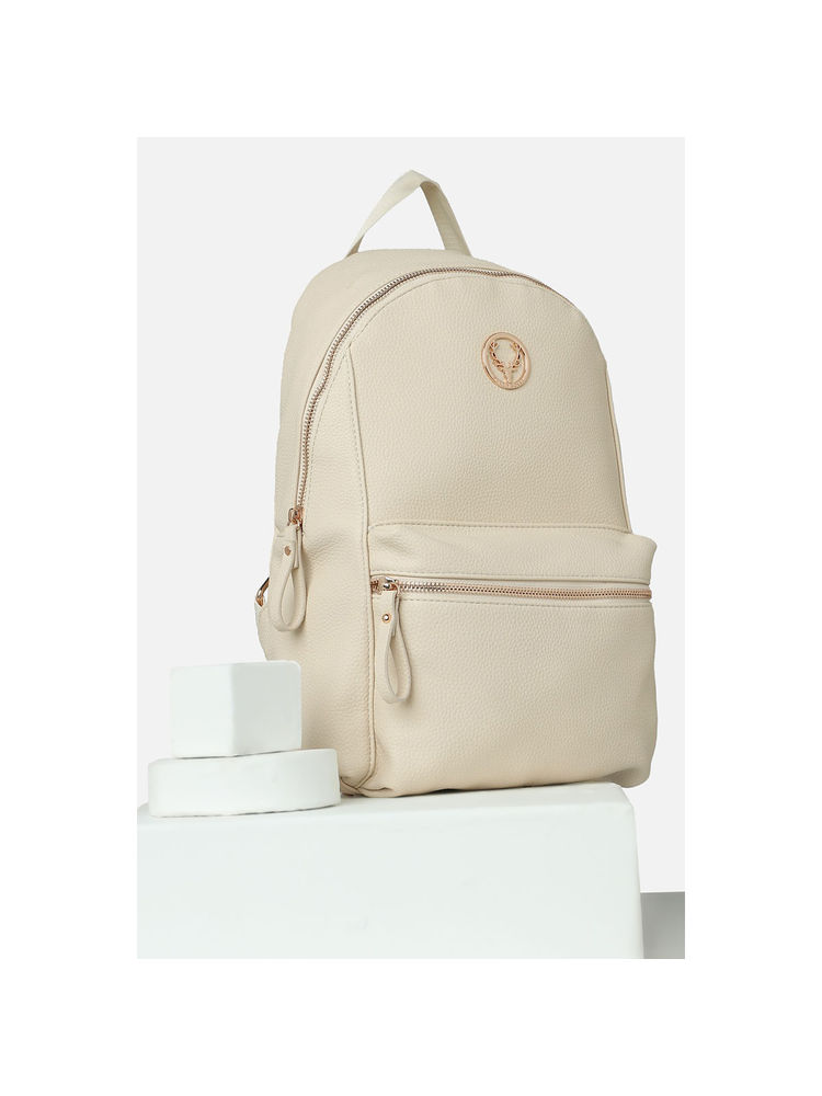 Allen Solly Women Casual Textured Beige Backpack-picture-42