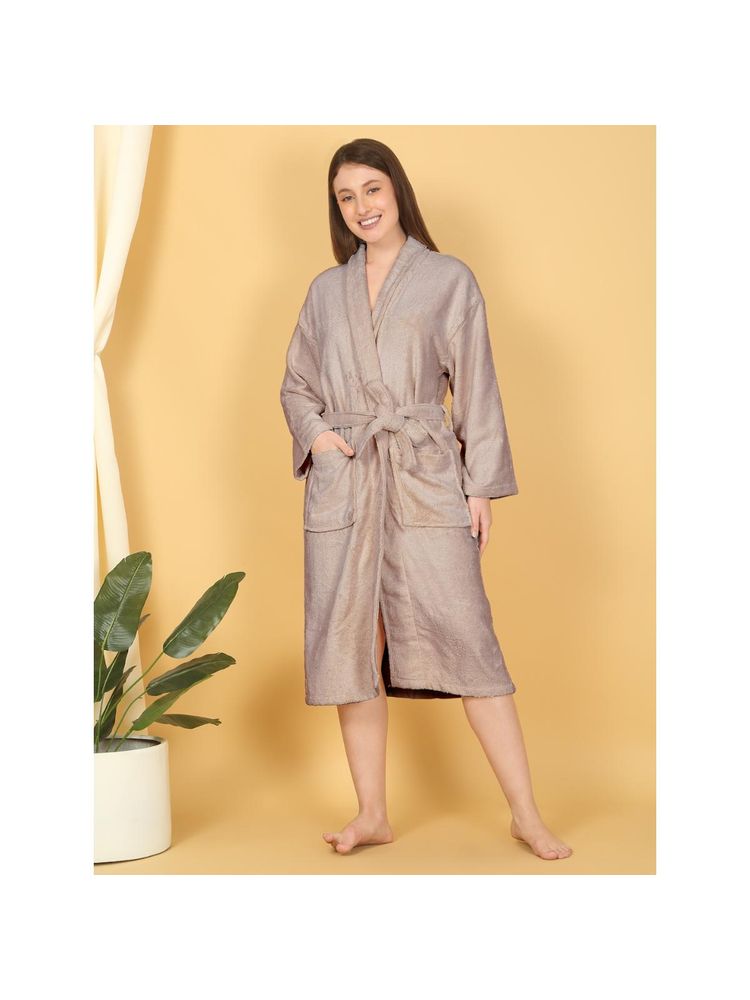 MULBERRY LIVING Bamboo Bliss Terry Cotton Bath Robe