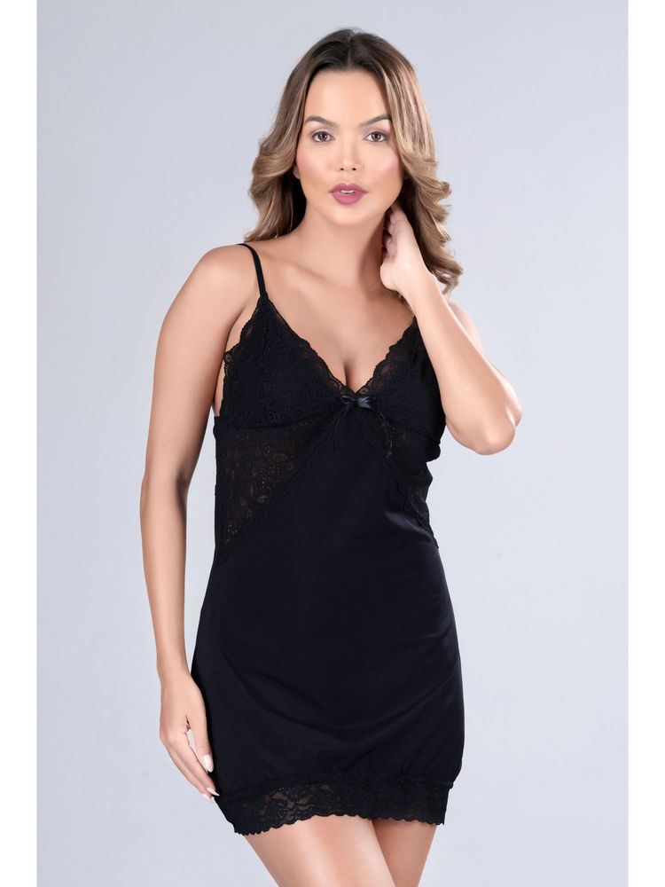 Herryqeal Lingerie for Women Soft Sexy Ruched Babydoll With Panty (Set of 2)-picture-34