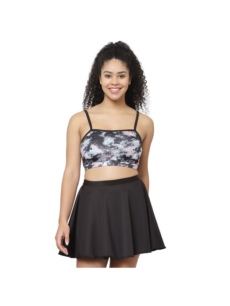 Cukoo Padded Black Two Piece Skirtini Swimwear (Set of 2)-image-26