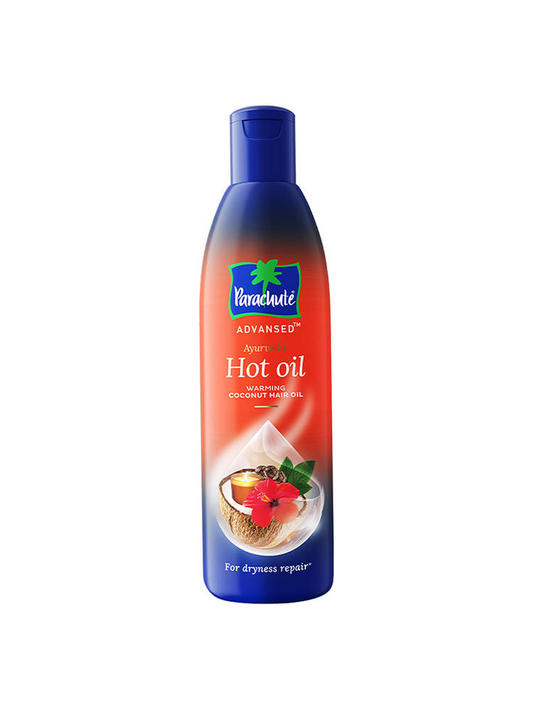 Parachute Advansed Ayurvedic Hot Oil, Warming Coconut Hair Oil, Frizz Free Hair