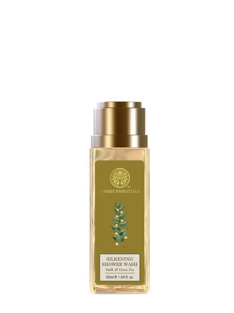 Forest Essentials Silkening Shower Wash - Oudh & Green Tea-picture-31