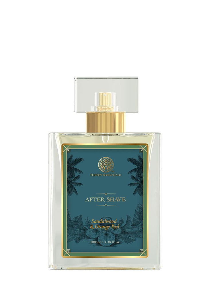 Forest Essentials Aftershave Spray with Sandalwood & Orange Peel - With Aloe Vera For Him