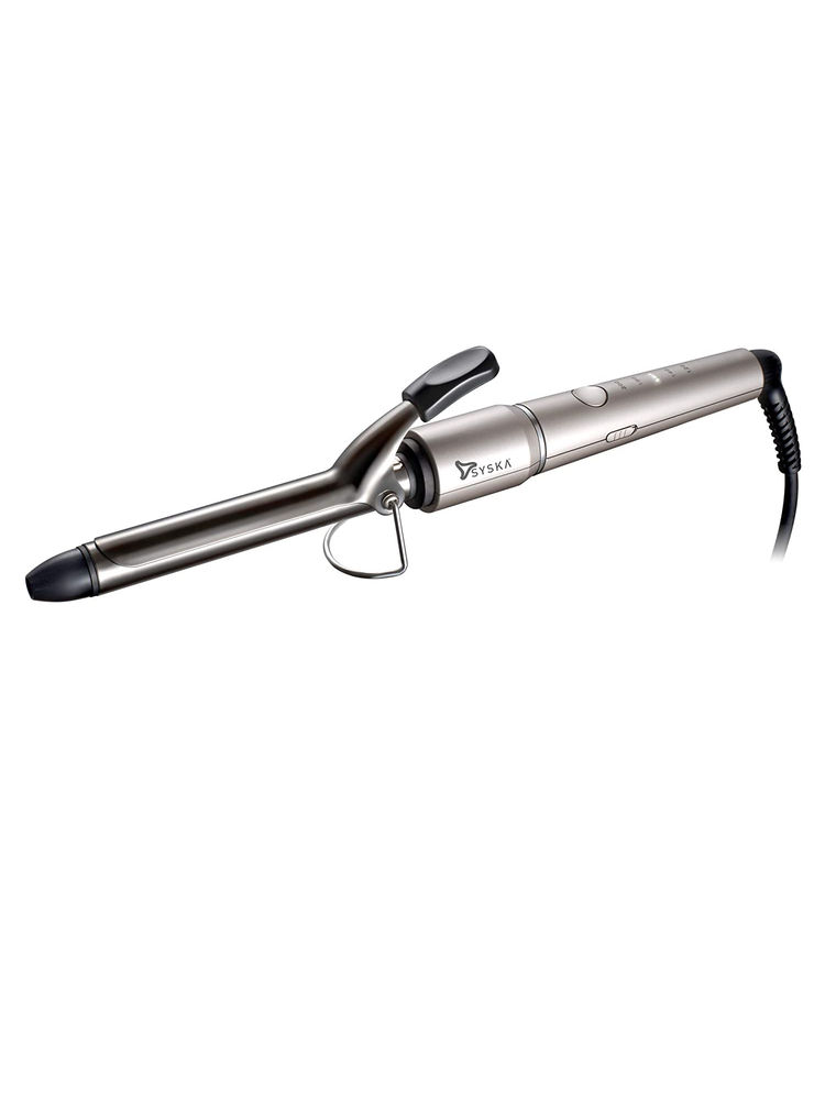 Syska HC800 Salon Finish 19mm Tong Hair Curler (Silver)-image-49